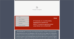 Desktop Screenshot of apconstructioninc.com